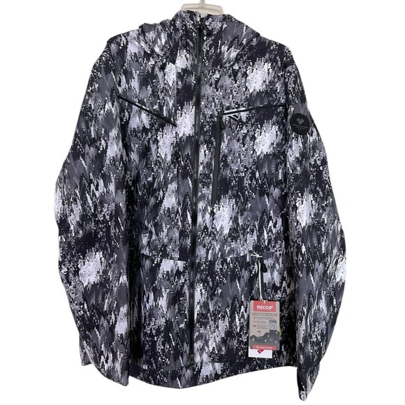 Obermeyer Ski Jacket Size Medium M Mens Foraker Shell Recco Black - Main Image